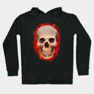 Skelly on Red Hoodie